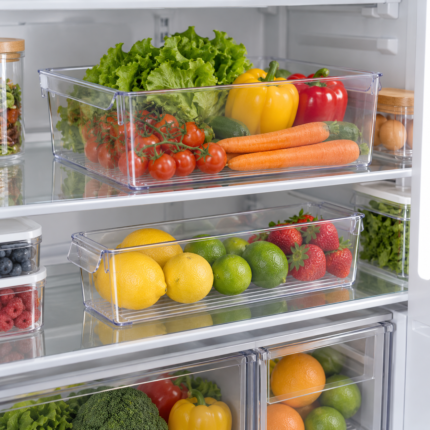 Casier de Rangement "Frigo" 38cm Transparent