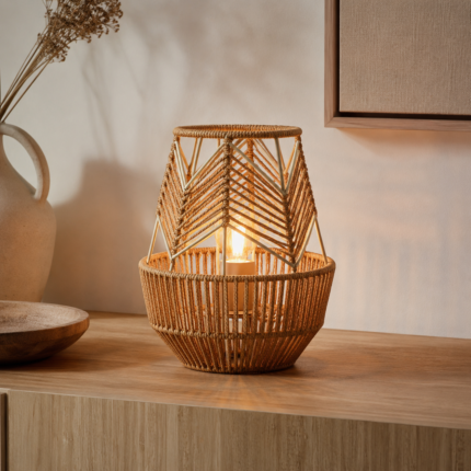 Lampe en Corde "Ajay" 28cm Naturelle