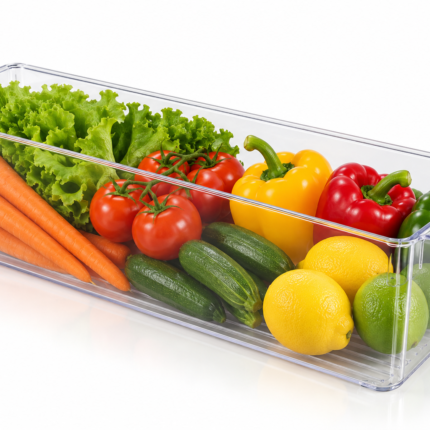 Casier de Rangement "Frigo" 33cm Transparent