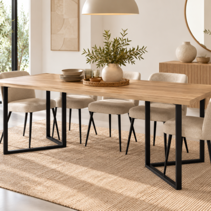 Table à Manger Design "Skidel" 200cm Naturel